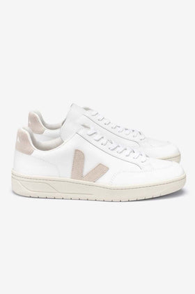 Veja V-12 Leather - White Sable