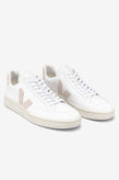 Veja V-12 Leather - White Sable