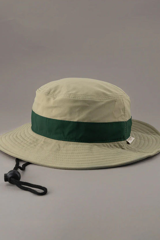 Just Another Fisherman Voyager Wide Brim - Light Grey/Green