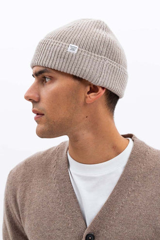 Norse Projects Watch Cap Wool/Cotton - Light Khaki